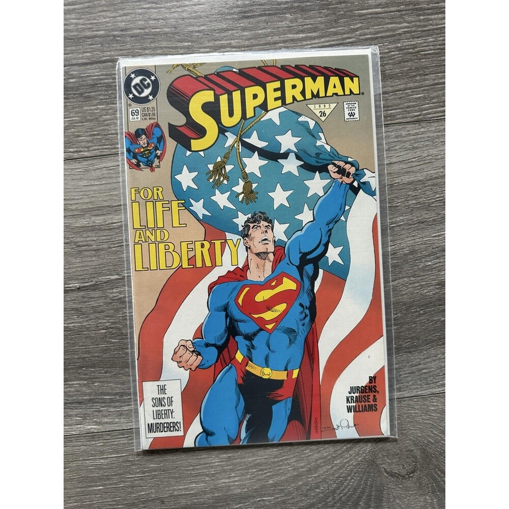 DC Superman #69 Single Issue Comic 1992 Batman Superman Color Jurgens Krause